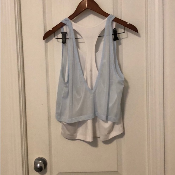 Adidas training tank top with layered design - Picture 2 of 8